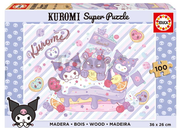 Puzzle dřevěné Kuromi Educa 100 dílků od 6 let