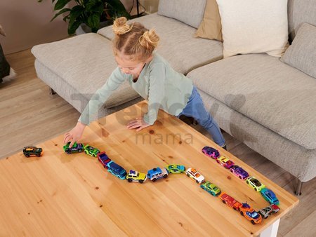 Autíčka zberateľské s neónovým efektom Tune Up's 3 Majorette kovové 28 prekvapení dĺžka 7,5 cm od 5 rokov
