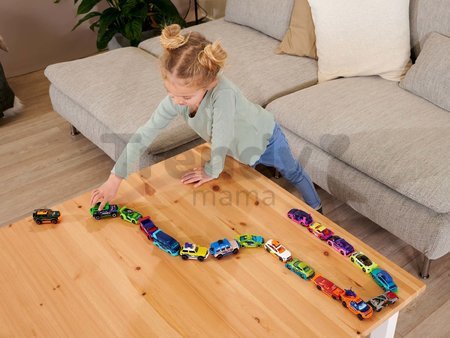 Autíčko zberateľské s neónovým efektom Tune Up's 3 Majorette kovové 7 prekvapení dĺžka 7,5 cm od 5 rokov