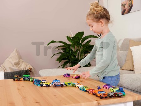 Autíčka zberateľské s neónovým efektom Tune Up's 3 Majorette kovové 28 prekvapení dĺžka 7,5 cm od 5 rokov