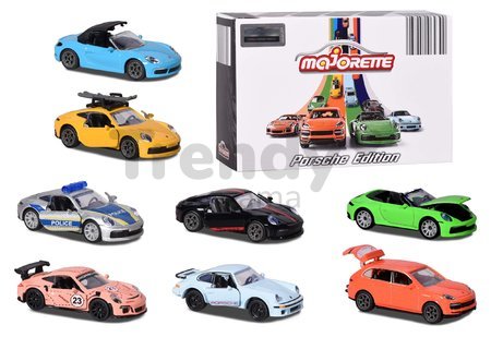 Autíčko Porsche Motorsport Majorette so zberateľskou kartičkou kovové 6 druhov dĺžka 7,5 cm