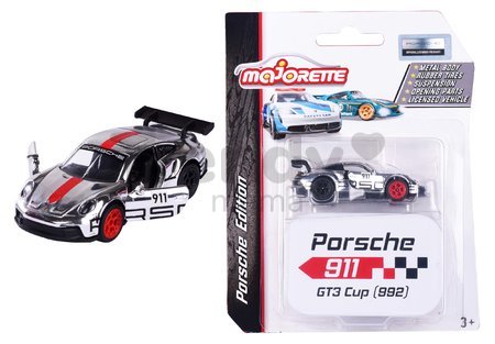 Autíčko Porsche Motorsport Deluxe Majorette kovové so zberateľským boxom 7,5 cm dĺžka 6 druhov