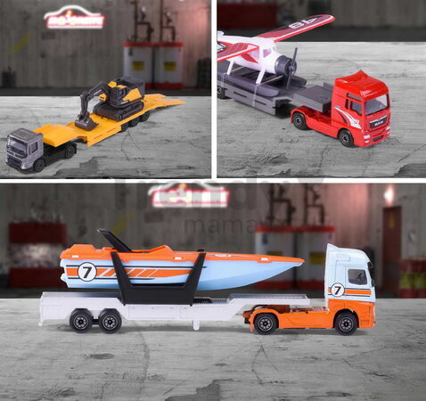 Transportér mestský City Transporter Majorette kovový s pohyblivými časťami 20 cm dĺžka rôzne druhy