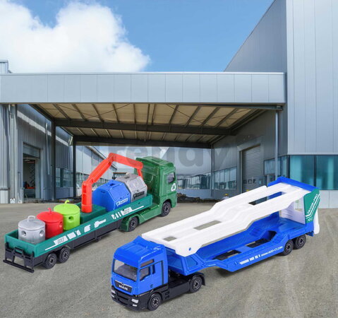 Transportér mestský City Transporter Majorette kovový s pohyblivými časťami 20 cm dĺžka rôzne druhy