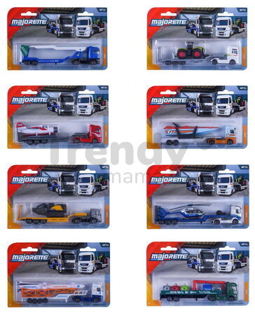 Transportér mestský City Transporter Majorette kovový s pohyblivými časťami 20 cm dĺžka rôzne druhy