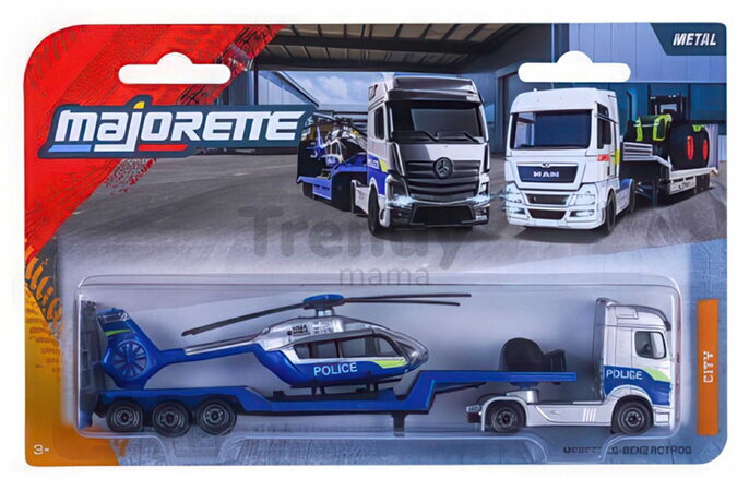 Transportér mestský City Transporter Majorette kovový s pohyblivými časťami 20 cm dĺžka rôzne druhy