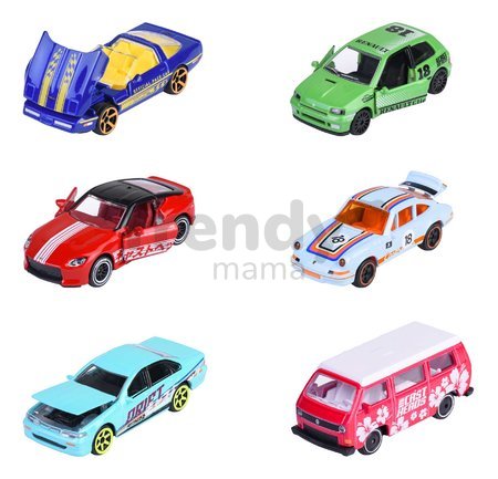 Autíčko CastHeads Series Majorette kovové s otvárateľnými časťami a zberateľskou kartičkou dĺžka 7,5 cm 6 druhov