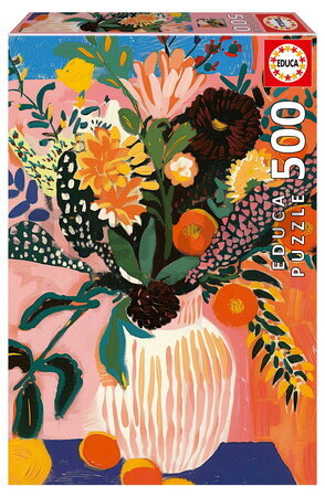 Puzzle Flor Boho Educa 500 dílků a Fix lepidlo