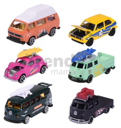 Autíčko VW The Originals Premium Cars Majorette kovové so zberateľskou kartičkou 7,5 cm dĺžka 6 druhov