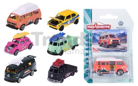 Autíčko VW The Originals Premium Cars Majorette kovové so zberateľskou kartičkou 7,5 cm dĺžka 6 druhov