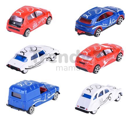Autíčko French Touch Premium Cars Majorette kovové s odpružením a zberateľskou kartičkou 7,5 cm dĺžka 6 druhov