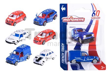 Autíčko French Touch Premium Cars Majorette kovové s odpružením a zberateľskou kartičkou 7,5 cm dĺžka 6 druhov