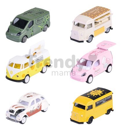 Autíčko French Touch Deluxe Cars Majorette kovové s odpružením a zberateľským boxom dĺžka 7,5 cm 6 rôznych druhov