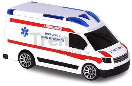 Autíčko zásahové S.O.S. Flashers Majorette kovové so zvukom 7,5 cm dĺžka rôzne druhy