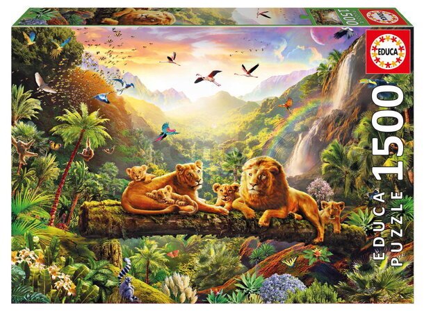 Puzzle The Lion three bridge Educa 1500 dílků a Fix lepidlo