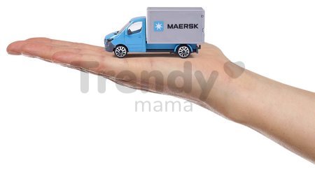 Autíčka prepravné MAERSK 4 Pieces Giftpack Majorette kovové 7,5 cm dĺžka sada 4 druhov v darčekovom balení