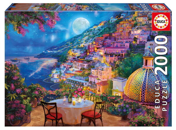Puzzle Positane Date Night Educa 2000 dielov a Fix lepidlo od 11 rokov EDU20573