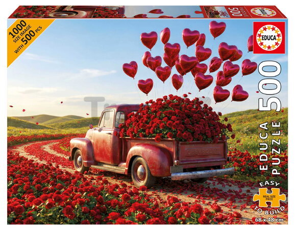 Puzzle Valentine Pickup Plus Educa 500 dílků a Fix lepidlo