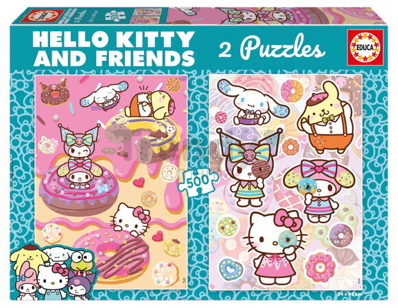 Puzzle Hello Kitty & Friends Educa 2x500 dielov od 11 rokov EDU20587
