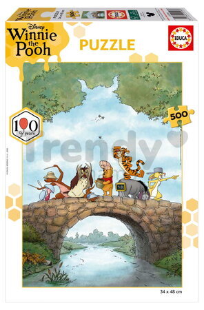 Puzzle Winnie the Pooh Educa 500 dílků a fix lepidlo