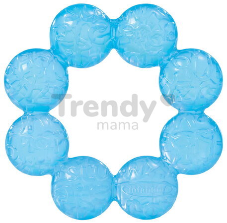Chladiace hryzátko Water Teether Aqua Infantino vhodné do chladničky modré od 0 mes