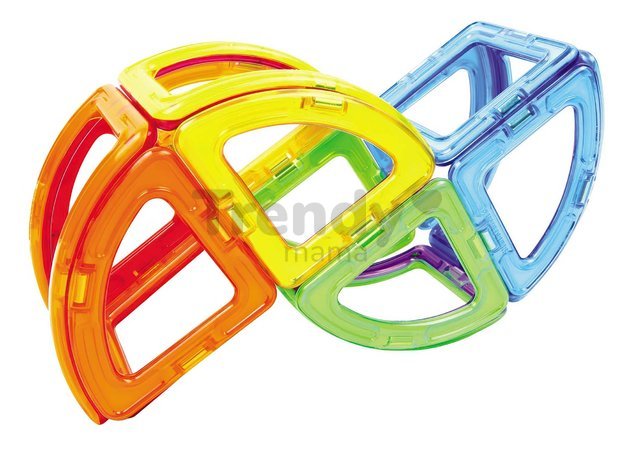 Stavebnica magnetická Oblúky Curve Set Basic Magformers 20 dielov