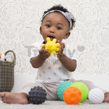 Senzorické loptičky s textúrami Textured Multi Ball Set Infantino 6 farebných loptičiek od 6 mes INF206688-09