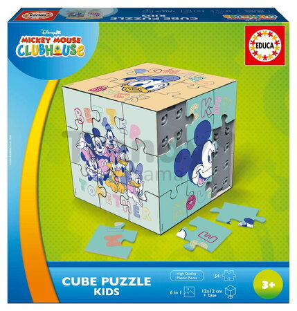 Puzzle Mickey 3D Puzzle Kids Educa 54 dielikov so 6 obrázkami od 3 rokov EDU20715