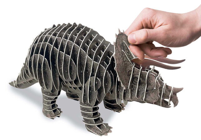 Puzzle dinosaurus Triceratops 3D Creature Puzzle Educa dĺžka 43 cm 67 dielov od 6 rokov EDU20718