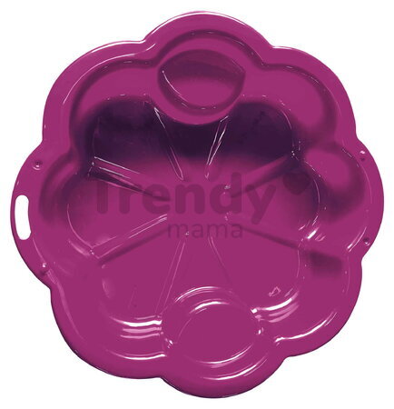 Pieskovisko v tvare kvetiny Dohány bordové s rozmermi 107*107*20 cm