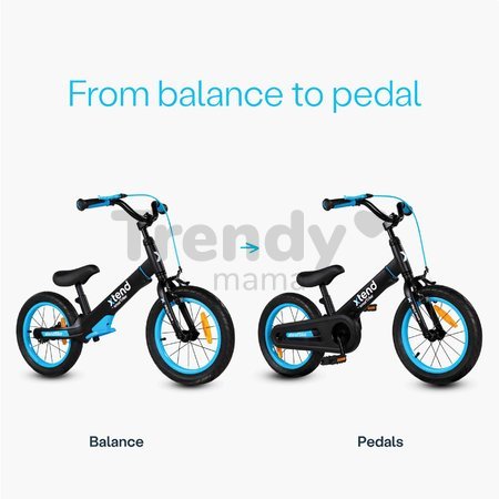 Bicykel a odrážadlo 2v1 Xtend Bike Blue smarTrike rozšíriteľný rám z magnézia s výškovo nastaviteľným sedadlom a riadidlami s prednou brzdou od 3 do 7