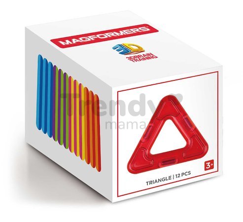 Rozšírenie k magnetickej stavebnici Trojuholník Triangle Set Magformers 12 dielov