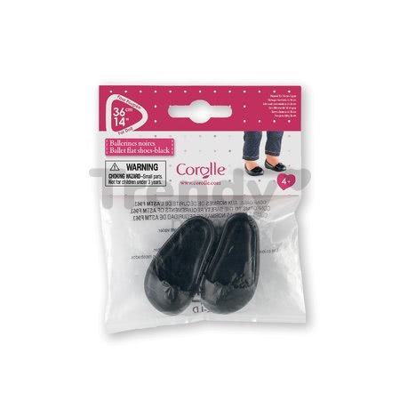 Topánky balerínky Ballerines Noires Ma Corolle pre 36 cm bábiku od 4 rokov