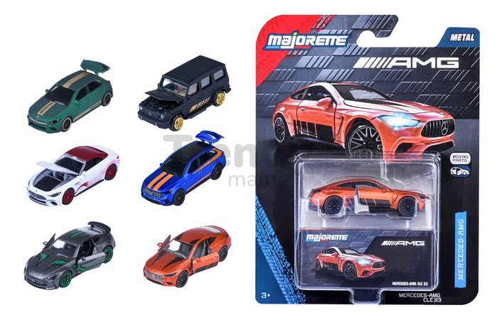 Autíčko Mercedes-AMG Deluxe Majorette kovové 6 rôznych druhov so zberateľským boxom dĺžka 7,5 cm 1:64