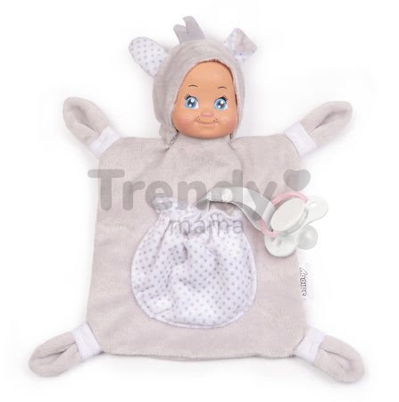 Zajačik na maznanie Animal Doll MiniKiss Smoby 20 cm z jemného mäkkého textilu od 0 mes