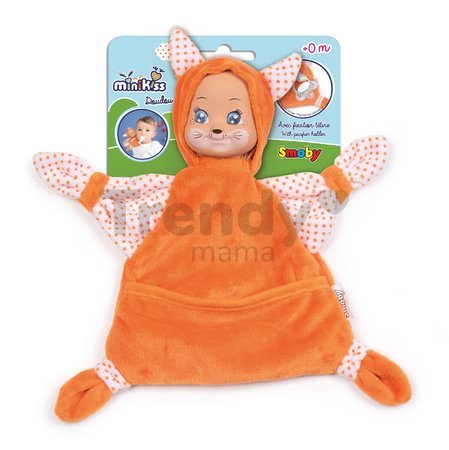 Líška na maznanie Animal Doll MiniKiss Smoby 20 cm z jemného mäkkého textilu od 0 mes