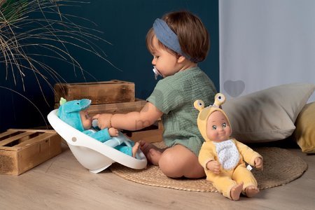 Chodítko a kočík pre bábiku Croc Baby Walker MiniKiss 3in1 Smoby s brzdou a bezpečnostným pásom od 12 mes