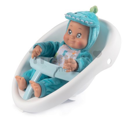 Chodítko a kočík pre bábiku Croc Baby Walker MiniKiss 3in1 Smoby s brzdou a bezpečnostným pásom od 12 mes