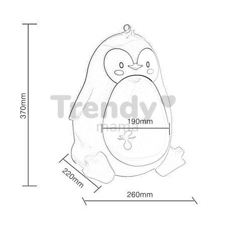 Pisoár Penguin čierny od 12 mes