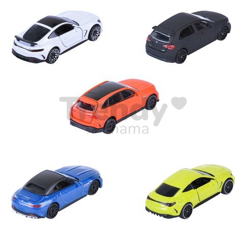 Autíčka Mercedes-AMG Majorette kovové 5 druhov v darčekovom boxe dĺžka 7,5 cm 1:64