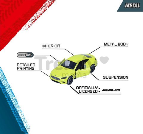 Autíčka Mercedes-AMG Majorette kovové 5 druhov v darčekovom boxe dĺžka 7,5 cm 1:64