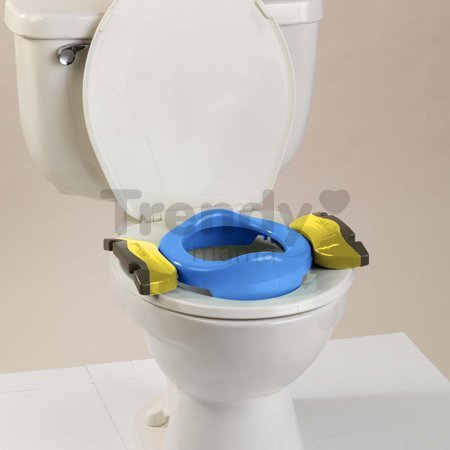 Cestovný nočník/redukcia na WC Potette Plus modro-žltý od 15 mesiacov