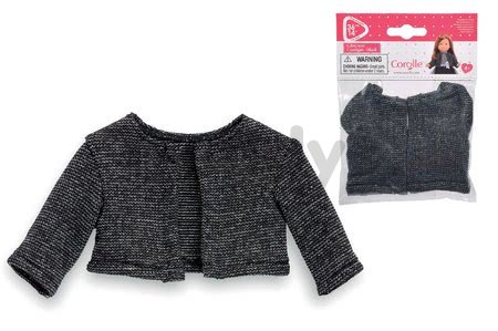 Oblečenie Cardigan Black Ma Corolle pre 36 cm bábiku od 4 rokov