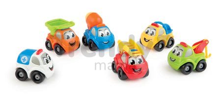 Autíčka Vroom Planet Smoby pracovné bez obalu 6 druhov dĺžka 7 cm od 12 mes