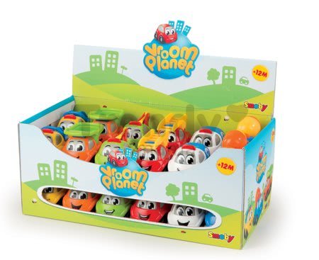 Autíčka Vroom Planet Smoby pracovné bez obalu 6 druhov dĺžka 7 cm od 12 mes