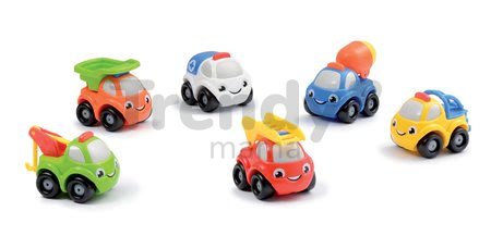 Autíčka Vroom Planet Smoby vyklápač, sanitka, miešačka, hasičské, odťahovka, ťahač dĺžka 7 cm od 12 mes