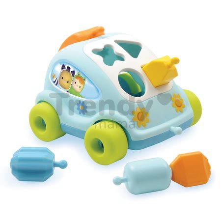 Auto chrobáčik Cotoons Smoby s kockami modré od 12 mes