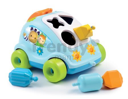 Auto chrobáčik Cotoons Smoby s kockami modré od 12 mes
