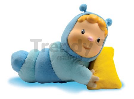 Svietiaca bábika Chowing Cotoons Smoby s vankúšikom pre kojencov modrá
