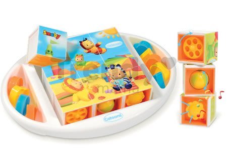 Rozprávkové kocky Cotoons Smoby s funkciami 9 dielov od 12 mes